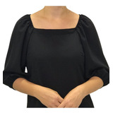 Blusa Decote Quadrado Manga