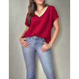 Blusa Decote V Basica