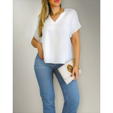 Blusa Decote V Traspassado