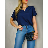 Blusa Decote V Traspassado
