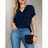 Blusa Decote V Traspassado