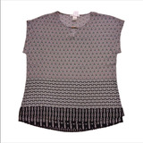 Blusa Em Crepe Estampada