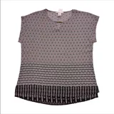 Blusa Em Crepe Estampada