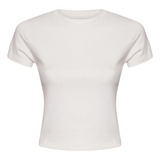 Blusa Em Ribana Ajustada