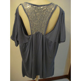 Blusa Em Viscolycra Azul