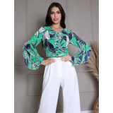 Blusa Estampada Modelo