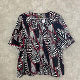 Blusa Estampada Bata Simulassao