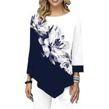 Blusa Estampada Floral Moda