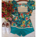 Blusa Estampada Floral Only