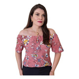 Blusa Estampas Floral Ciganinha