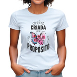 Blusa Evangelica Borboleta Flores
