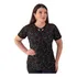 Blusa Evangelica Feminina Manga Curta Amarração Estampa Moda