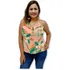 Blusa Feminina Alça Estampada Flores