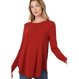 Blusa Feminina Alongada Gola
