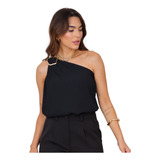 Blusa Feminina Assimetrica Ombro