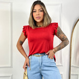 Blusa Feminina Babado Blusinha