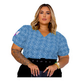 Blusa Feminina Bordada Coracao