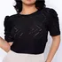 Blusa Feminina Bordada Laise Manga Curta - Envio Imediato