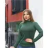 Blusa Feminina Cacharrel Segunda Pele Manga Longa Gola Alta