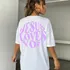 Blusa Feminina Camiseta Algodão Estampa Costas Jesus Loves