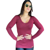 Blusa Feminina Canelada Veste