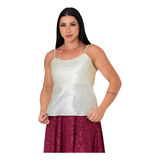 Blusa Feminina Cetim Alcinha