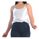 Blusa Feminina Cetim Alcinha