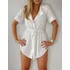 Blusa Feminina Chemise C Cinto Manga Curta Praia