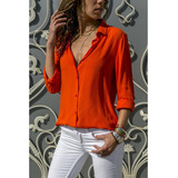Blusa Feminina Chiffon Manga