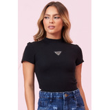Blusa Feminina Com Aplique
