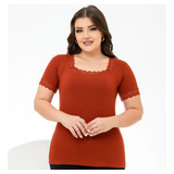 Blusa Feminina Com Decote