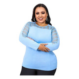 Blusa Feminina Com Renda