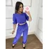Blusa Feminina Conjunto Calça E Cropped