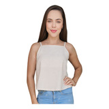 Blusa Feminina Cropped Alfaiataria