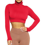 Blusa Feminina Cropped Gola