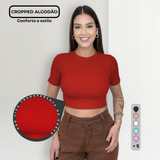 Blusa Feminina Cropped Manga