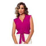 Blusa Feminina Cropped Regata