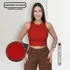 Blusa Feminina Cropped Regata Ribana Algodão Envio Rápido