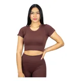 Blusa Feminina Cropped Sem