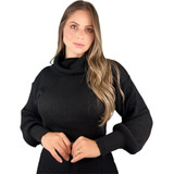 Blusa Feminina Cropped Trico