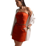 Blusa Feminina Curta Alfaiataria