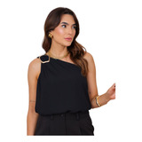 Blusa Feminina Decote Ombro