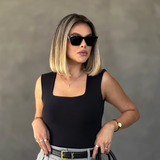 Blusa Feminina Decote Quadrado