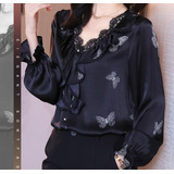 Blusa Feminina Elegante Cetim