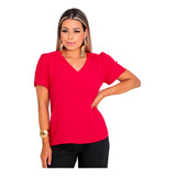Blusa Feminina Elegante Manga