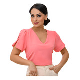 Blusa Feminina Elegante Manga