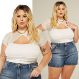 Blusa Feminina Elegante Plus