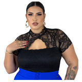 Blusa Feminina Elegante Plus