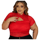 Blusa Feminina Elegante Plus