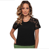 Blusa Feminina Elegante Renda